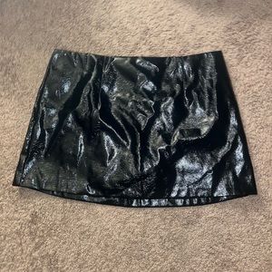 Abercrombie and Fitch Vegan Leather Mini Skirt